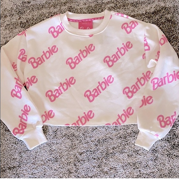 RARE Barbie Crewneck Pullover Sweatshirt - Picture 2 of 8